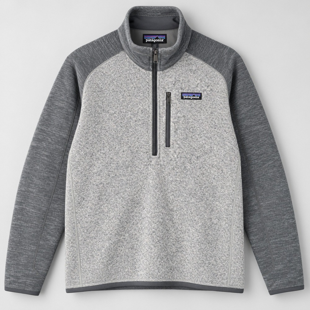 Patagonia Better Sweater Mens Large Gray 1/4 Zip Fleece Pullover